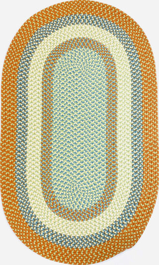 Colonial Mills Kingston Braid KN29 Orange Area Rug