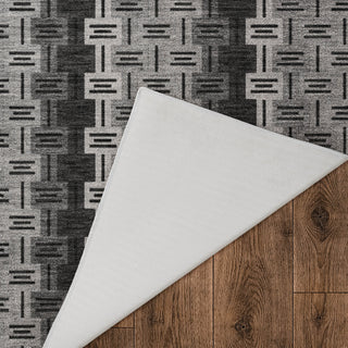 Dalyn Kenner KN3 Black Area Rug Backing Image