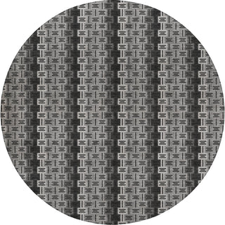 Dalyn Kenner KN3 Black Area Rug Round Main Image