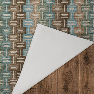 Dalyn Kenner KN3 Brown Area Rug Backing Image