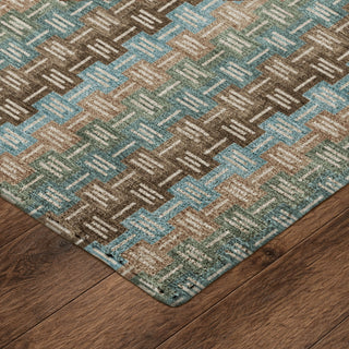 Dalyn Kenner KN3 Brown Area Rug Corner Image