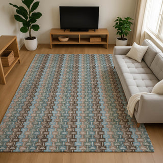Dalyn Kenner KN3 Brown Area Rug Lifestyle Image Feature