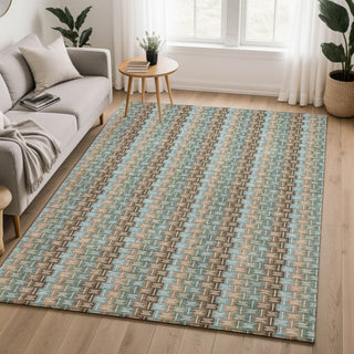 Dalyn Kenner KN3 Brown Area Rug Lifestyle Image Feature