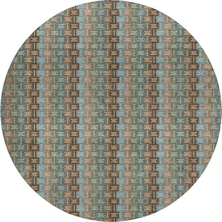Dalyn Kenner KN3 Brown Area Rug Round Main Image