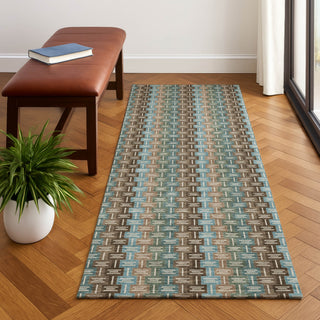 Dalyn Kenner KN3 Brown Area Rug Runner Lifestyle Image Feature