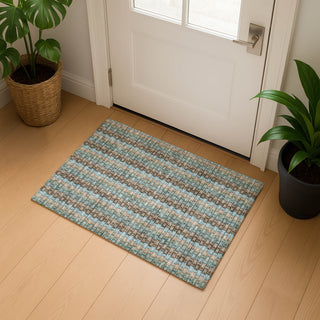 Dalyn Kenner KN3 Brown Area Rug Scatter Lifestyle Image Feature