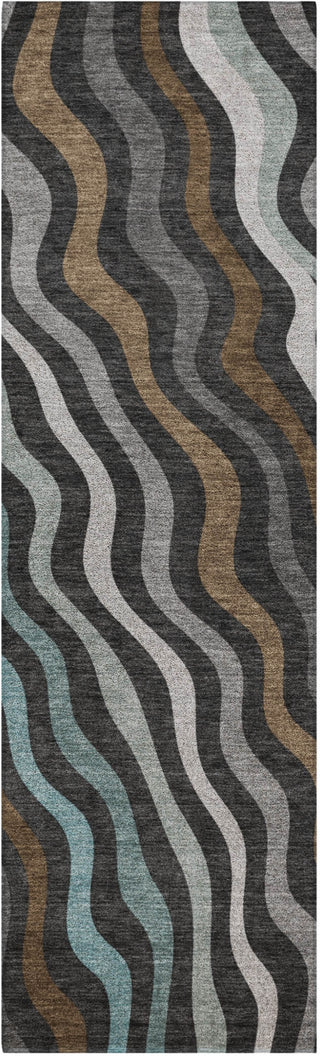 Dalyn Kenner KN4 Black Area Rug Runner Main Image