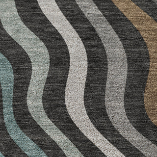 Dalyn Kenner KN4 Black Area Rug Swatch Image