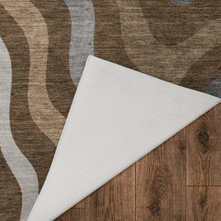 Dalyn Kenner KN4 Chocolate Area Rug Backing Image
