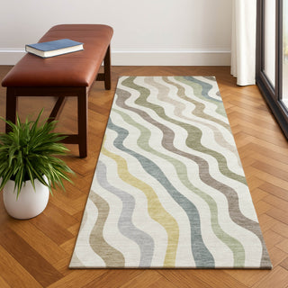 Dalyn Kenner KN4 Ivory Area Rug Runner Lifestyle Image Feature