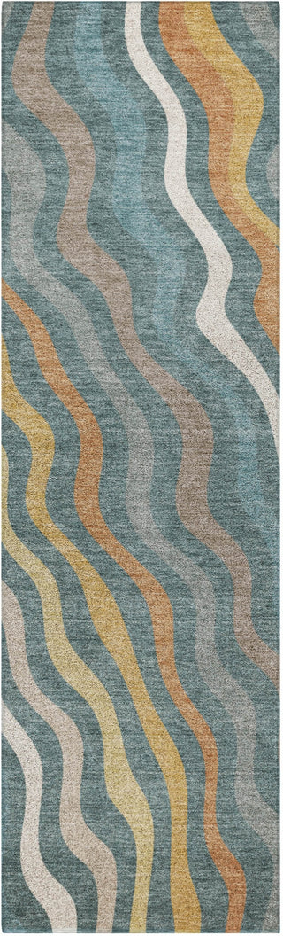 Dalyn Kenner KN4 Teal Area Rug Runner Main Image