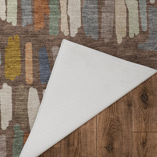Dalyn Kenner KN5 Chocolate Area Rug Backing Image