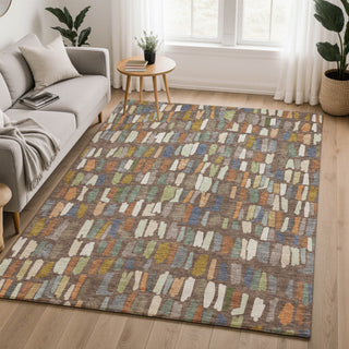 Dalyn Kenner KN5 Chocolate Area Rug Lifestyle Image Feature