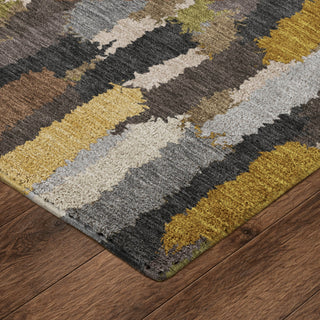 Dalyn Kenner KN6 Black Area Rug Corner Image