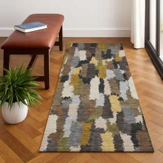 Dalyn Kenner KN6 Black Area Rug Runner Lifestyle Image Feature