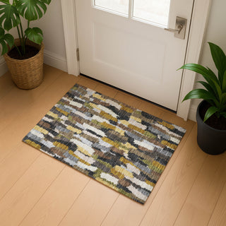 Dalyn Kenner KN6 Black Area Rug Scatter Lifestyle Image Feature