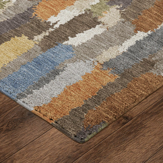 Dalyn Kenner KN6 Chocolate Area Rug Corner Image