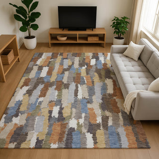 Dalyn Kenner KN6 Chocolate Area Rug Lifestyle Image Feature