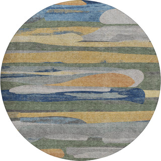 Dalyn Kenner KN7 Basil Area Rug Round Main Image