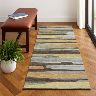 Dalyn Kenner KN7 Chocolate Area Rug Runner Lifestyle Image Feature