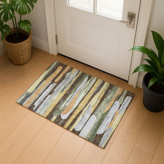Dalyn Kenner KN7 Chocolate Area Rug Scatter Lifestyle Image Feature