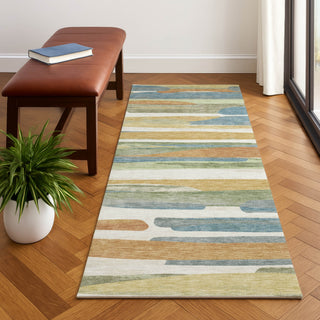Dalyn Kenner KN7 Ivory Area Rug Runner Lifestyle Image Feature