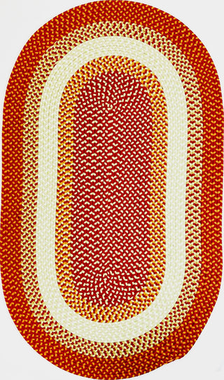 Colonial Mills Kingston Braid KN79 Red Area Rug