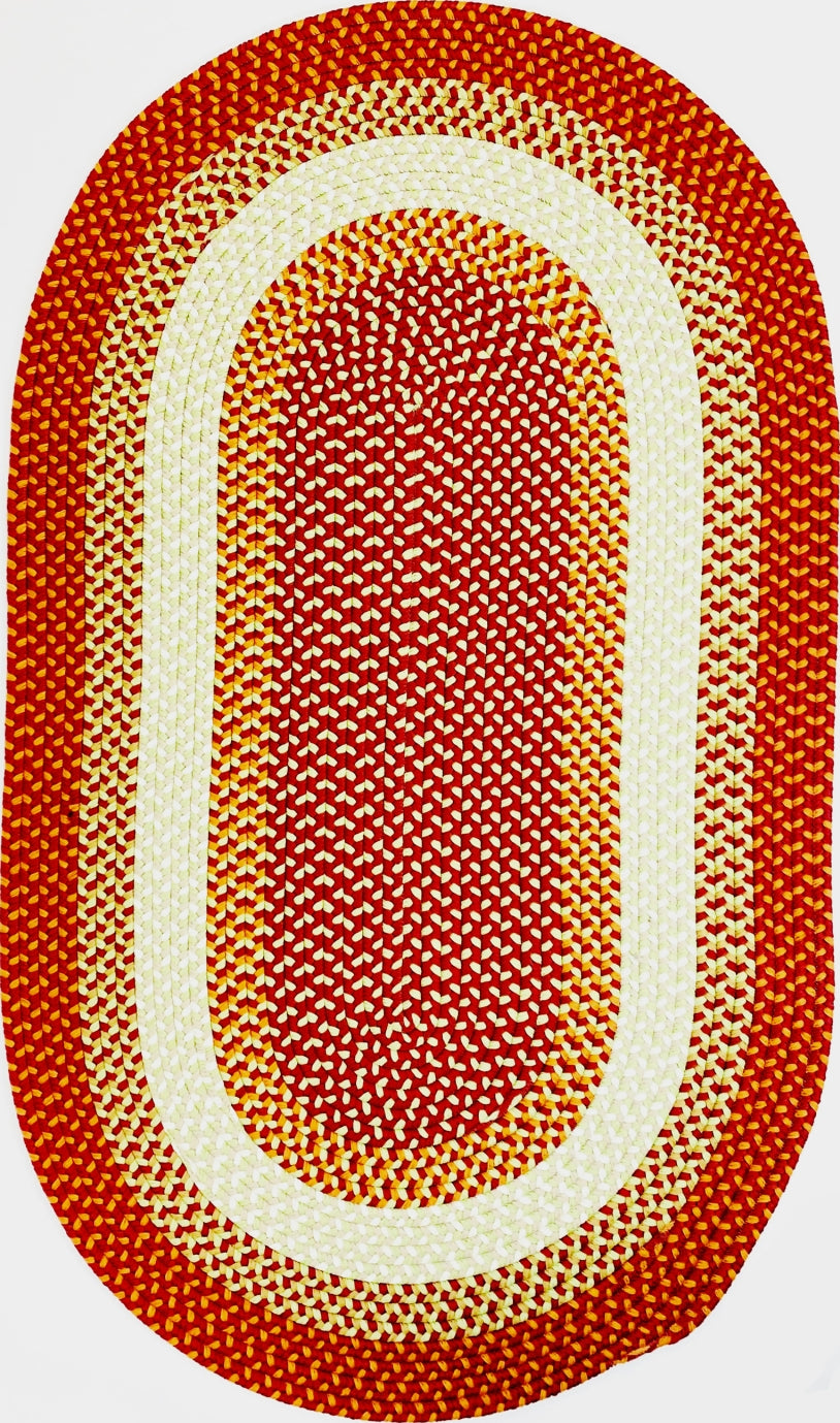 Colonial Mills Kingston Braid KN79 Red Area Rug