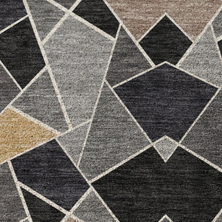 Dalyn Kenner KN8 Black Area Rug Swatch Image