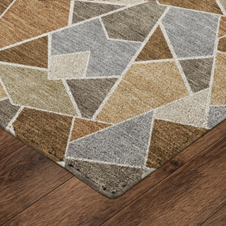 Dalyn Kenner KN8 Chocolate Area Rug Corner Image