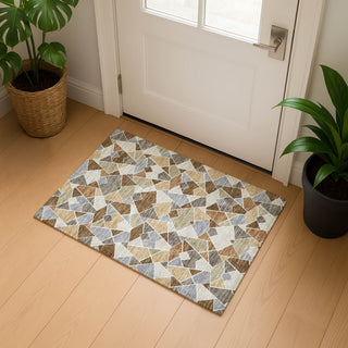 Dalyn Kenner KN8 Chocolate Area Rug Scatter Lifestyle Image Feature