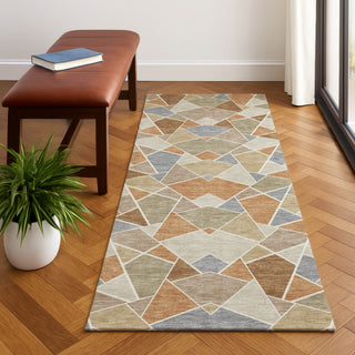 Dalyn Kenner KN8 Copper Area Rug Runner Lifestyle Image Feature