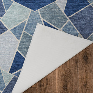 Dalyn Kenner KN8 Denim Area Rug Backing Image