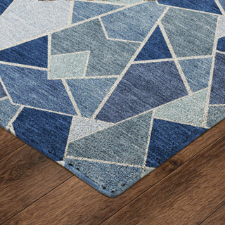 Dalyn Kenner KN8 Denim Area Rug Corner Image