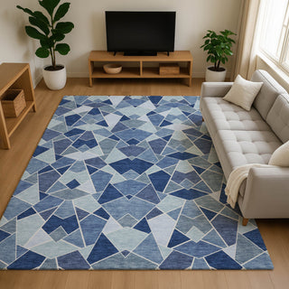 Dalyn Kenner KN8 Denim Area Rug Lifestyle Image Feature