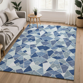 Dalyn Kenner KN8 Denim Area Rug Lifestyle Image Feature