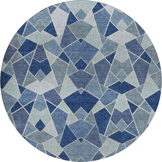 Dalyn Kenner KN8 Denim Area Rug Round Main Image