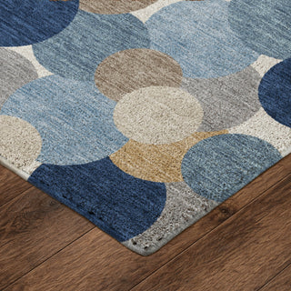 Dalyn Kenner KN9 Blue Area Rug Corner Image