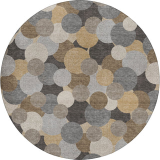 Dalyn Kenner KN9 Gray Area Rug Round Main Image