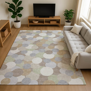 Dalyn Kenner KN9 Khaki Area Rug Lifestyle Image Feature