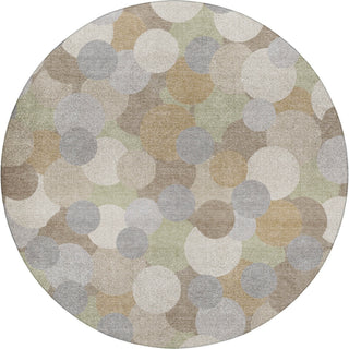 Dalyn Kenner KN9 Khaki Area Rug Round Main Image