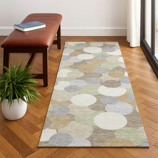 Dalyn Kenner KN9 Khaki Area Rug Runner Lifestyle Image Feature