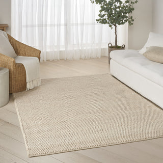 Nourison Pure Knots KNT01 Beige Area Rug by DKNY Corner Image