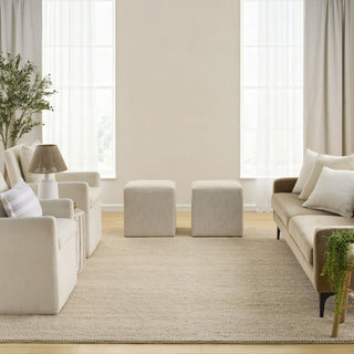 Nourison Pure Knots KNT01 Beige Area Rug by DKNY Swatch Image