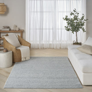 Nourison Pure Knots KNT01 Denim Area Rug by DKNY Swatch Image