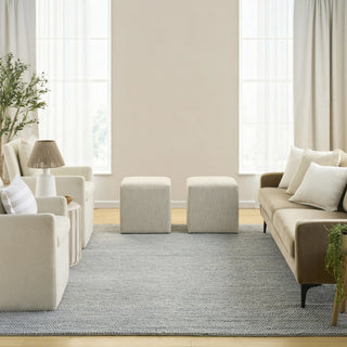 Nourison Pure Knots KNT01 Denim Area Rug by DKNY Swatch Image
