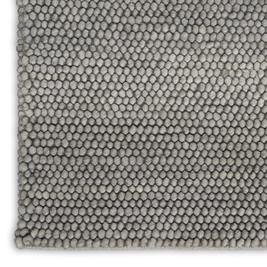 Nourison Pure Knots KNT01 Grey Area Rug by DKNY Corner Image
