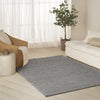 Nourison Pure Knots KNT01 Grey Area Rug by DKNY Corner Image