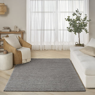 Nourison Pure Knots KNT01 Grey Area Rug by DKNY Swatch Image