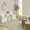 Nourison Pure Knots KNT01 Sage Area Rug by DKNY Corner Image